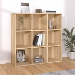 VidaXL 801128, Chêne, 9 étagères, Bois, Bois, 980 mm, 290 mm