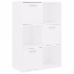 VidaXL 801134, Blanc, 3 étagères, Bois, Bois, 600 mm, 295 mm
