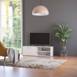 Le meuble TV moderne a un design sobre et pratique et conviendra à n'importe quel décor de maison. L'armoire HiFi est faite d ...