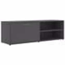 vidaXL Meuble TV Gris 120x34x37 cm Bois d’ingénierie - TU