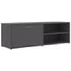 vidaXL Meuble TV Gris 120x34x37 cm Bois d’ingénierie - TU