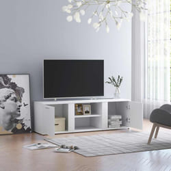 Vidaxl - Meuble tv Blanc 120x34x37 cm Aggloméré