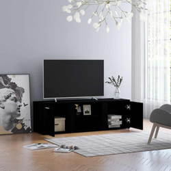 Vidaxl - Meuble tv Noir 120x34x37 cm Aggloméré