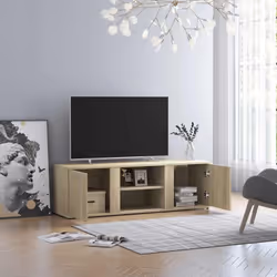 Avec un design à la fois tendance et pratique, ce meuble TV robuste deviendra certainement un point central de votre pièce. C ...