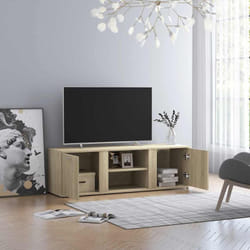Vidaxl - Meuble tv Chêne sonoma 120x34x37 cm Bois d'ingénierie
