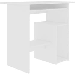 vidaXL Bureau Blanc 80x45x74 cm Bois d’ingénierie
