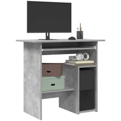 Vidaxl - Bureau Gris béton 80x45x74 cm Bois d'ingénierie