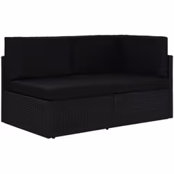 Ce canapé sectionnel en résine tressée allie style et fonctionnalité, et est conçu pour être utilisé à l'extérieur toute l'an ...
