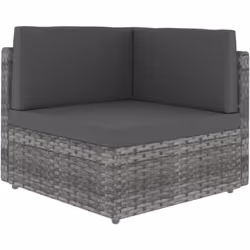 Ce siège d'angle sectionnel en résine tressée allie style et fonctionnalité, et est conçu pour être utilisé à l'extérieur tou ...