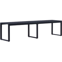 Vidaxl - Banc de jardin 180 cm Panneau ps Noir