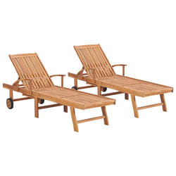 VidaXL 3051437 chaise d'extérieur Linge Teck