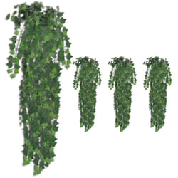 vidaXL Buissons artificiels de lierre 4 pcs Vert 90 cm