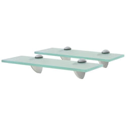 Tagères murales 2 pcs Verre 30 x 10 cm 8 mm Vidaxl