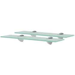 Tagères murales 2 pcs Verre 40 x 10 cm 8 mm Vidaxl