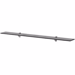 VidaXL 3051509 étagères Verre trempé, Zinc Noir