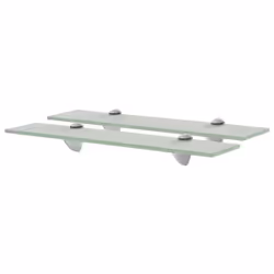 vidaXL Étagères murales 2 pcs Verre 50 x 10 cm 8 mm - TU