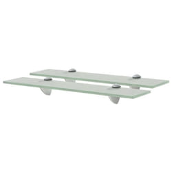 vidaXL Étagères murales 2 pcs Verre 50 x 10 cm 8 mm - TU