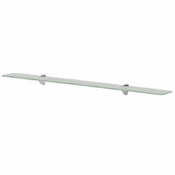 VidaXL 3051517 étagères Verre trempé, Zinc Transparent
