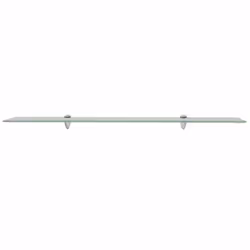 VidaXL 3051517 étagères Verre trempé, Zinc Transparent