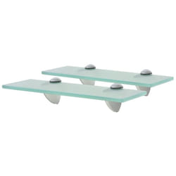 Tagères murales 2 pcs Verre 30x20 cm 8 mm Vidaxl