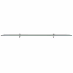VidaXL 3051541 étagères Verre trempé, Zinc Transparent