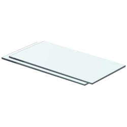vidaXL Panneaux d'étagère 2 pcs Verre Transparent 40 x 15 cm - TU