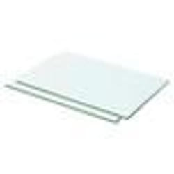 vidaXL Panneaux d'étagère 2 pcs verre transparent 50x25 cm