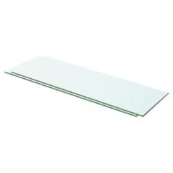 vidaXL Panneaux d'étagère Verre Transparent 60 x 15 cm