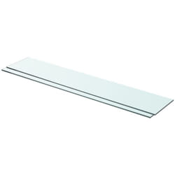 Vidaxl - Panneaux d'étagère 2 pcs Verre Transparent 80 x 15 cm
