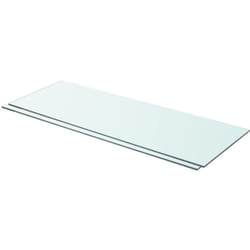 Vidaxl - Panneaux d'étagère 2 pcs Verre Transparent 80 x 30 cm