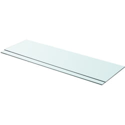 Vidaxl - Panneaux d'étagère 2 pcs Verre Transparent 90 x 25 cm