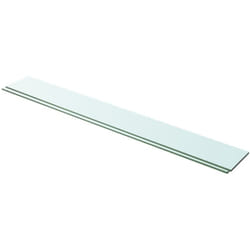 Panneaux d'étagère 2 pcs Verre Transparent 100 x 12 cm vidaXL