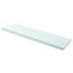 vidaXL Panneaux d'étagère 2 pcs Verre Transparent 100 x 25 cm - TU