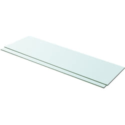 Vidaxl - Ensemble de 2 étagères en verre avec conception élégante disponible en différentes tailles Taille : 100 x 30 cm