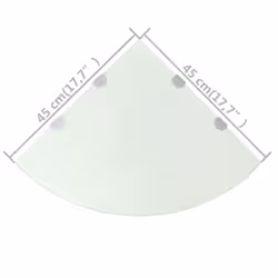 VidaXL 3051600 étagères Verre trempé Blanc - Vue supplémentaire 5