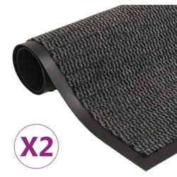 Vidaxl - Paillassons rectangulaires 2 pcs 60 x 90 cm Anthracite