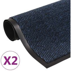 Ensemble de tapis de poache 2 PC Couleur : BLEU