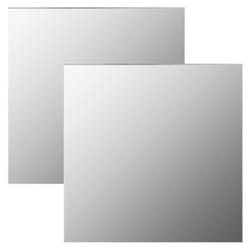 Miroirs Muraux 2 Pcs 40x40 Cm Carré Verre Vidaxl