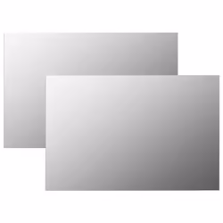 vidaXL Miroirs muraux 2 pcs 60x40 cm Rectangulaire Verre - TU