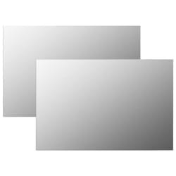 vidaXL Miroirs muraux 2 pcs 60x40 cm Rectangulaire Verre - TU