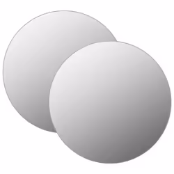 vidaXL Miroirs muraux 2 pcs 40 cm Rond Verre - TU