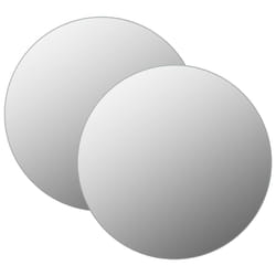 vidaXL Miroirs muraux 2 pcs 50 cm Rond Verre - TU