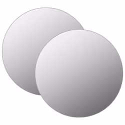 vidaXL Miroirs muraux 2 pcs 60 cm Rond Verre - TU