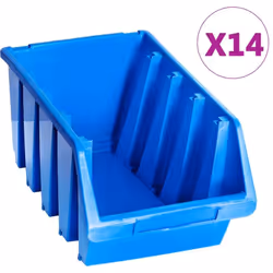 Organisez votre garage, salle de bricolage et atelier grâce à ces bacs de rangement empilables. Ils offrent de nombreuses pos ...