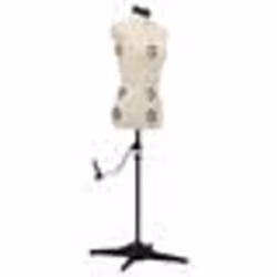 vidaXL Mannequin de robe ajustable pour femme Crème S Taille 33-40 - TU