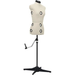 vidaXL Mannequin de robe ajustable pour femme Crème M Taille 40-46 - TU