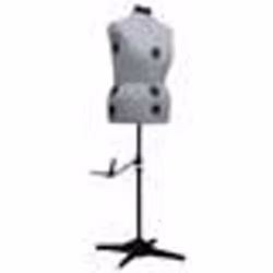 vidaXL Mannequin de robe ajustable pour femme Gris L Taille 44-50 - TU