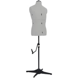 Vidaxl - Mannequin de couture ajustable pour homme Gris Taille 37-45