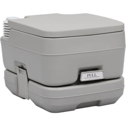 Vidaxl - Toilette portable de camping Gris 10+10 l