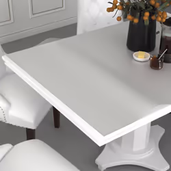 Ce protecteur de table carrée, d'une épaisseur de 1,6 mm, convient aux tables et aux sols à l'intérieur de la salle à manger, ...